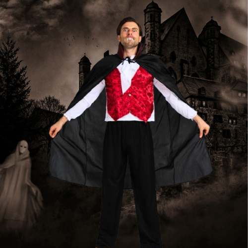 Vampire Costume – Jacket, Pants & Cloak Halloween