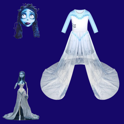 Victoria Halloween Costume for Kids – Tim Burton Inspired + Optional Mask